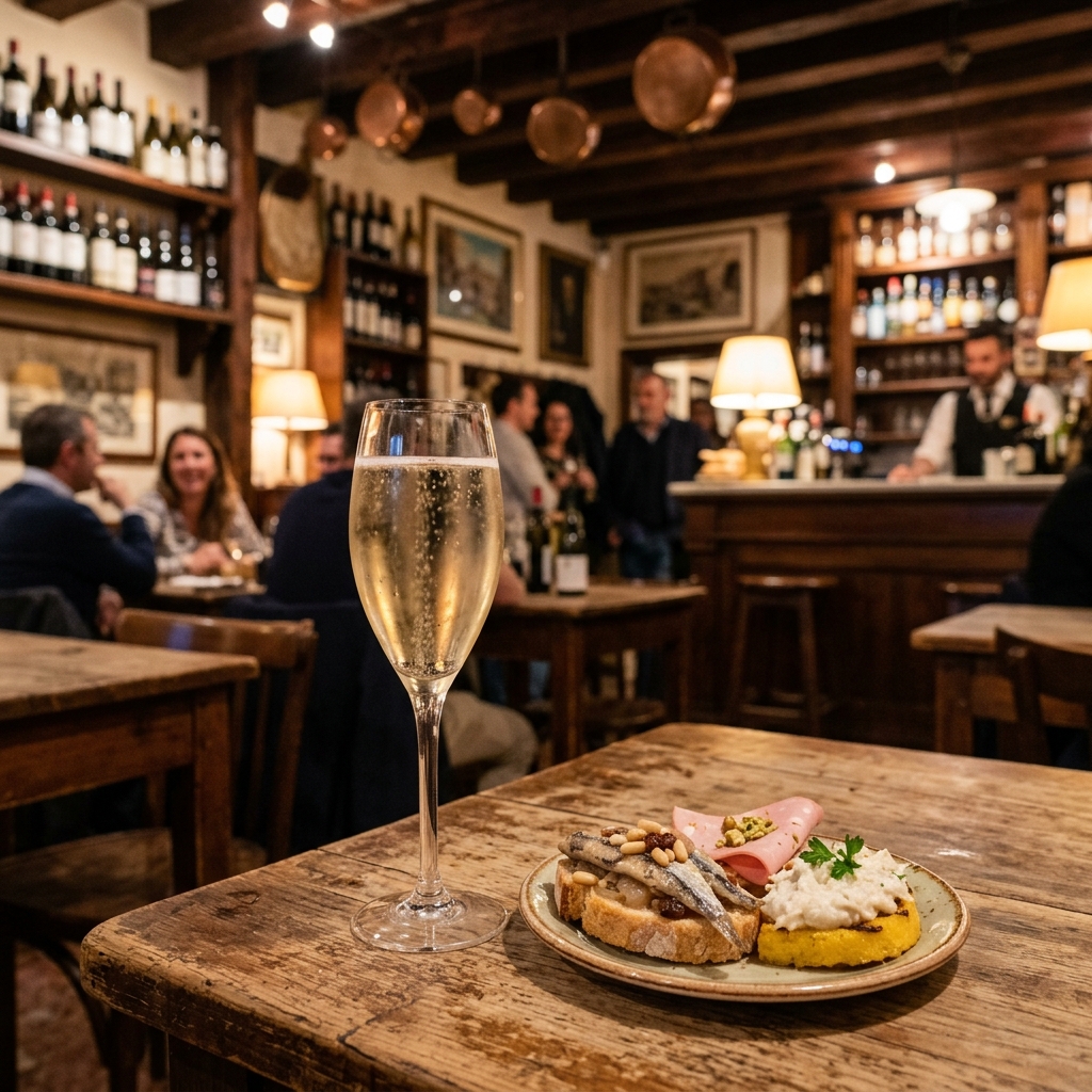 Aperitivo veneto alla Trattoria Red Rose